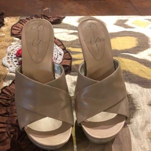 Jessica Simpson platform wedges size 7 1/2